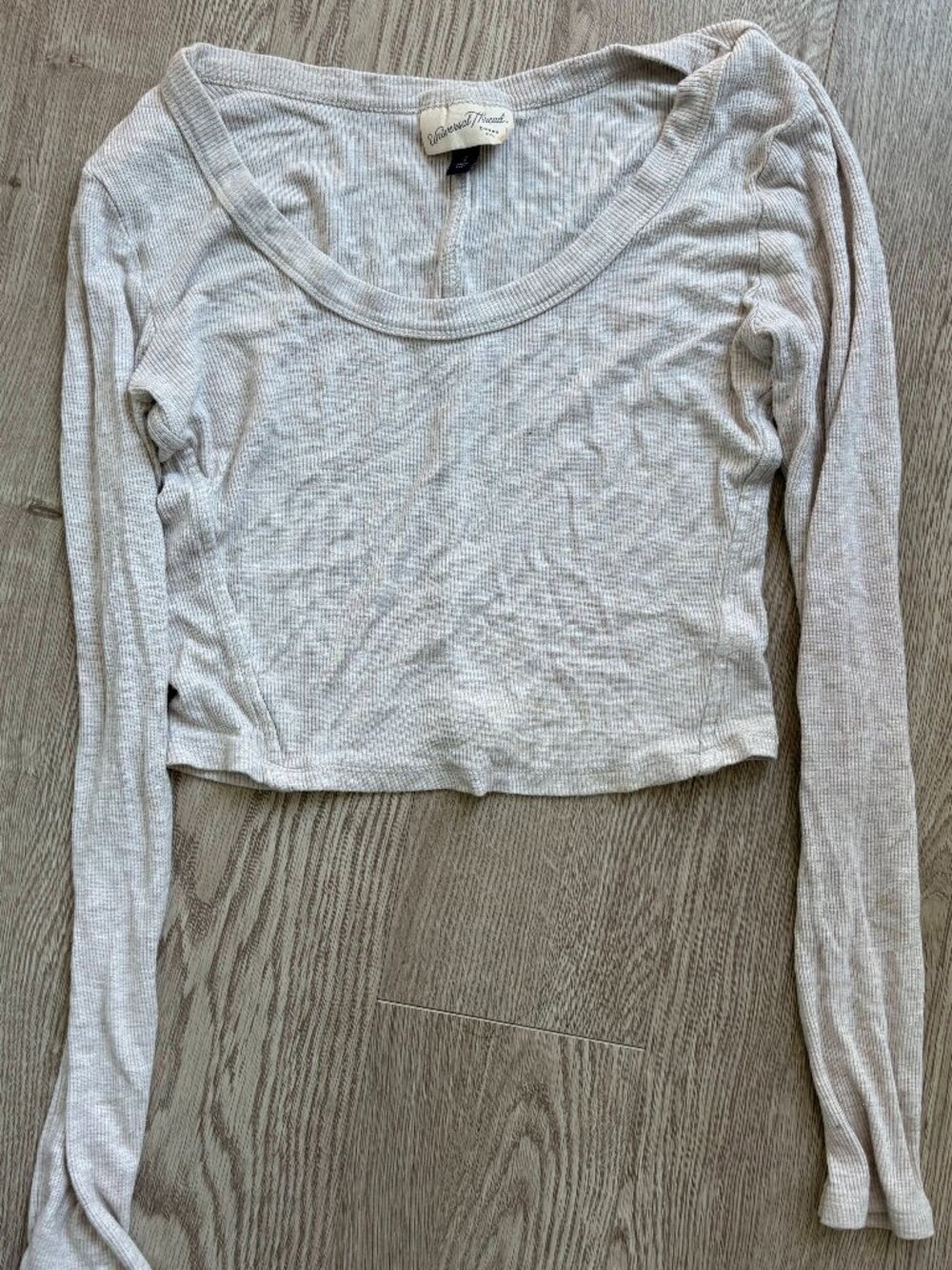 BEIGE LON SLEEVE TEE